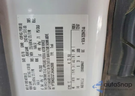 2018 Ford Transit T-350 from USA, damaged, VIN 1FTBW2CG7JKA62688